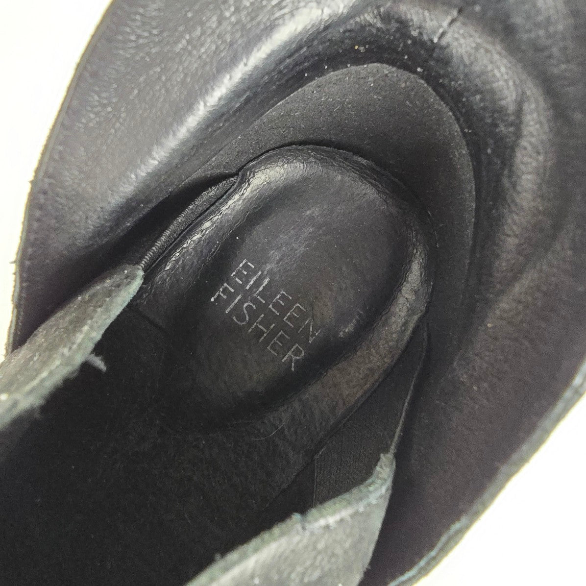 Eileen Fisher Black Leather Ankle Boots Size 7.5