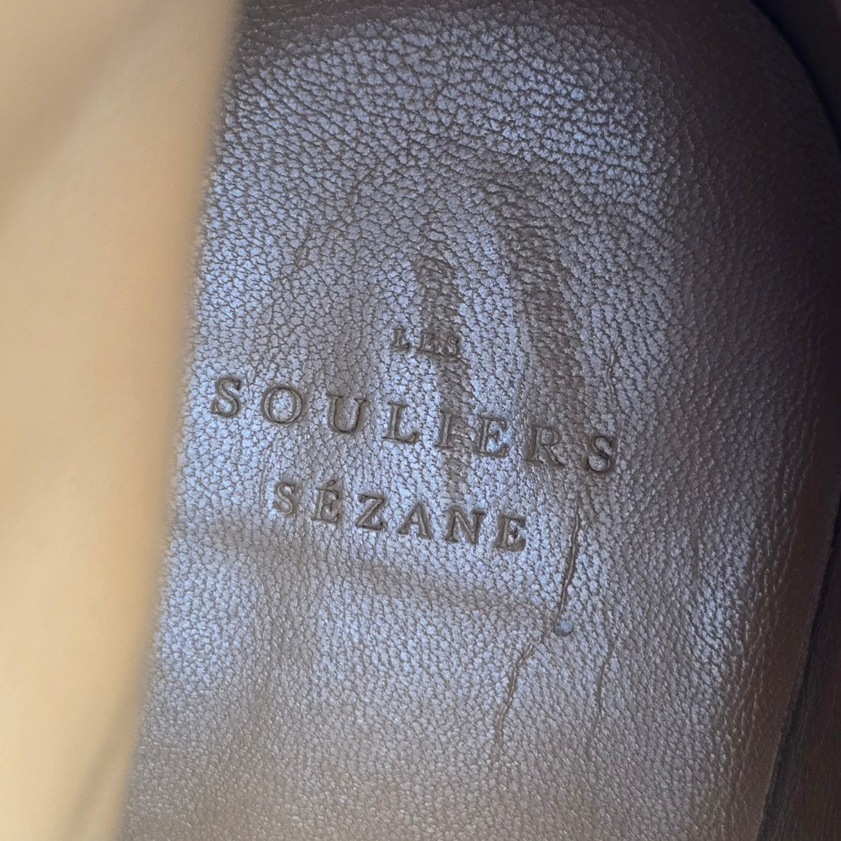 Souliers Sézane Black Leather Combat Boots Size 10