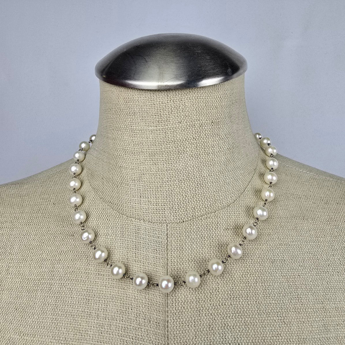 Peoples Pearl & 925 Sterling Silver Necklace Bracelet & Earring Set