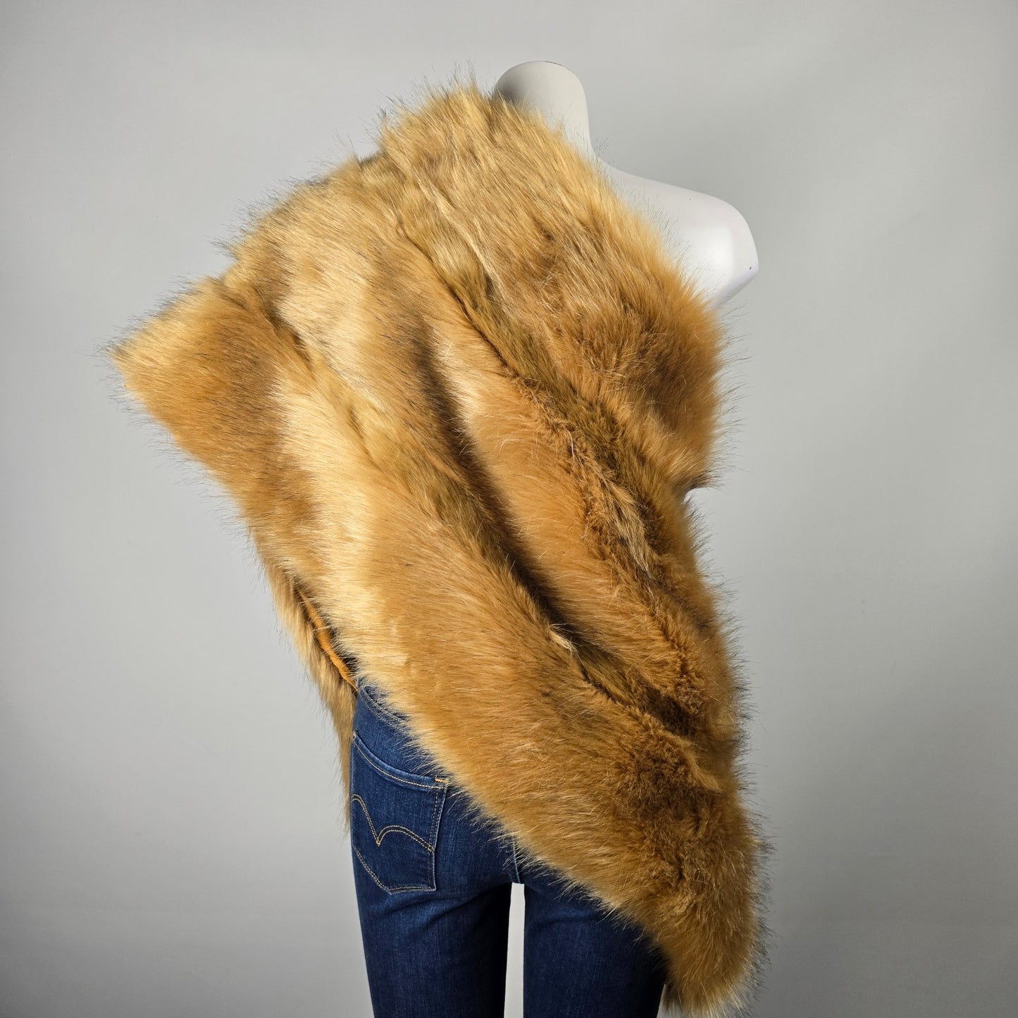 Vintage Fur Shawl Wrap