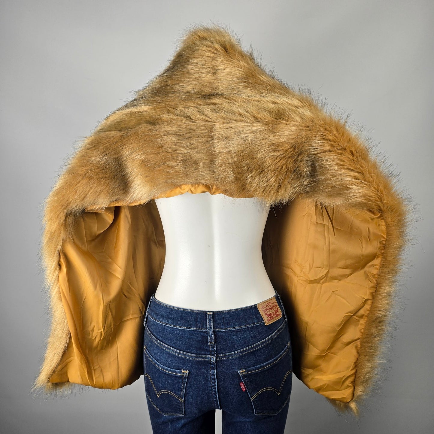 Vintage Fur Shawl Wrap