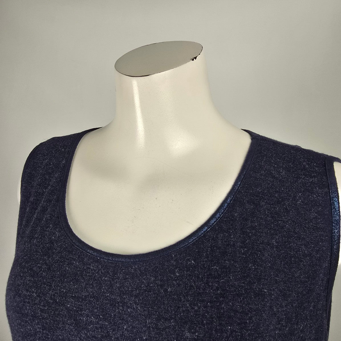 Zer Otantik Navy Blue Ruffle Bottom Midi Dress Size L/XL