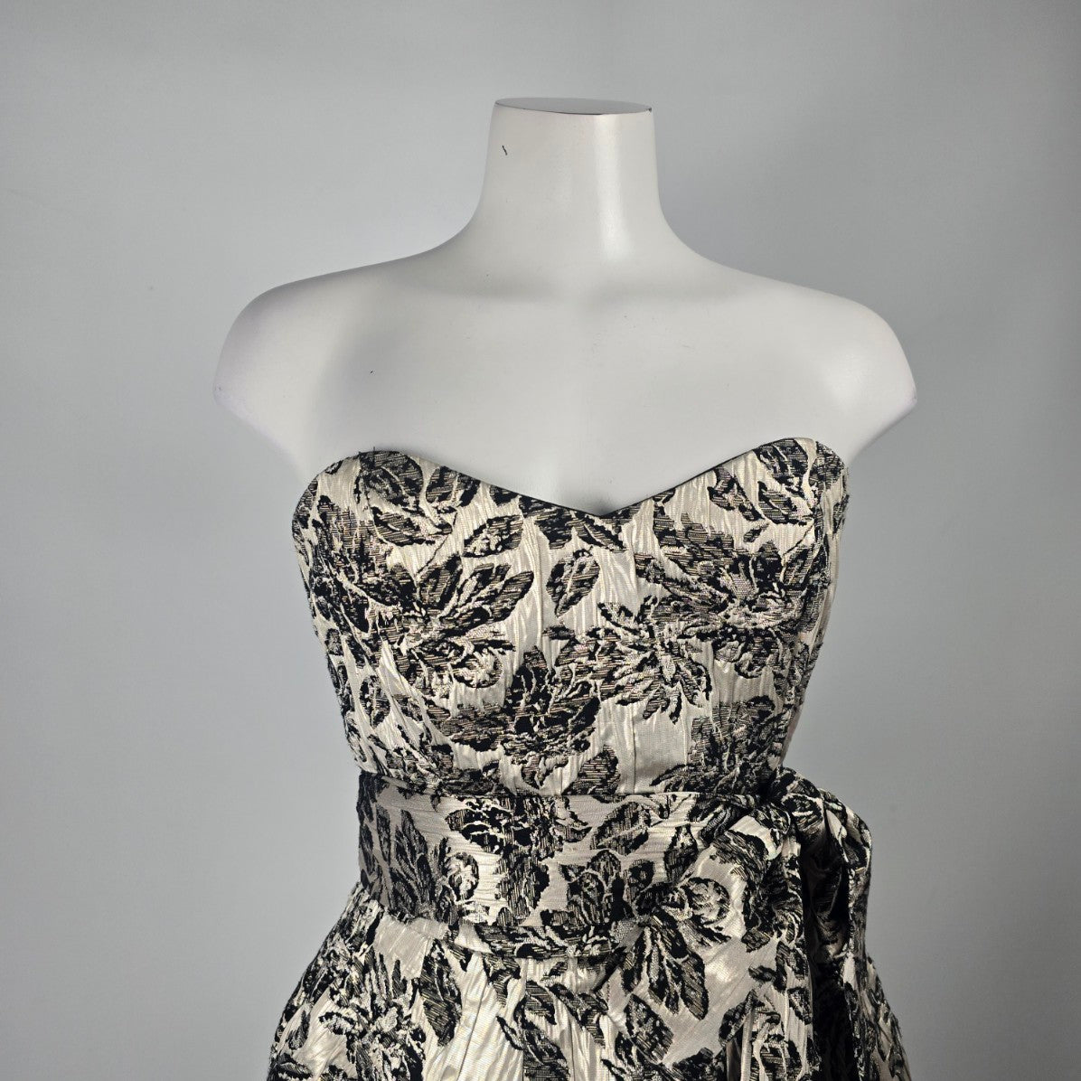 Flair Collection Black Floral Mini Dress Size M