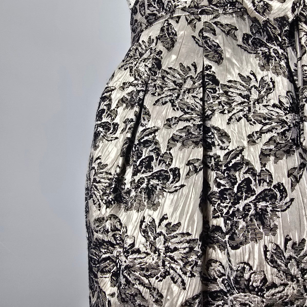 Flair Collection Black Floral Mini Dress Size M