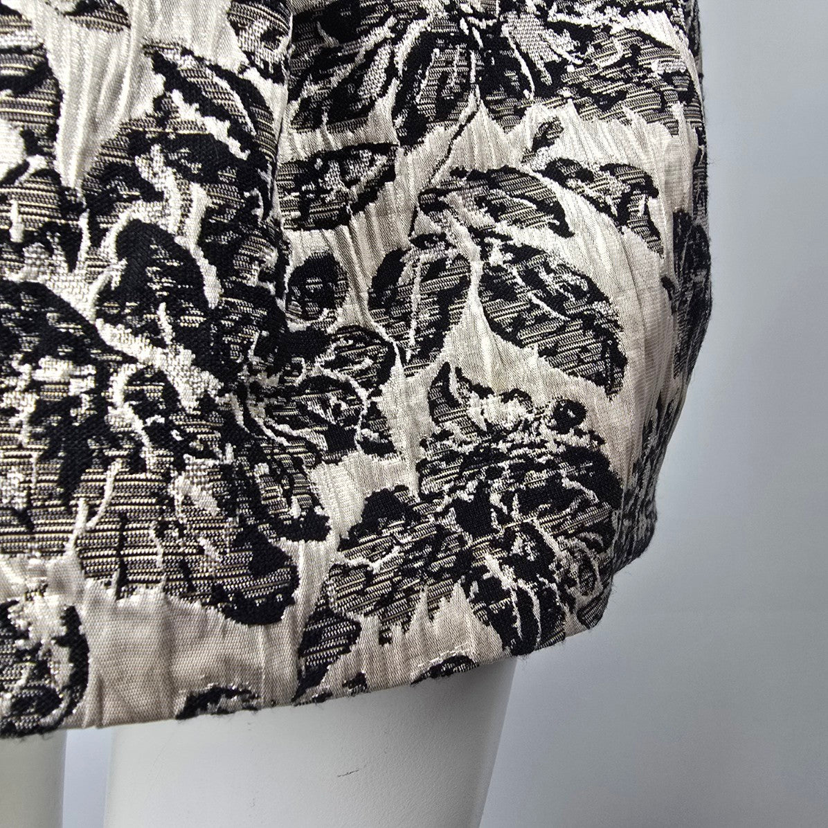 Flair Collection Black Floral Mini Dress Size M