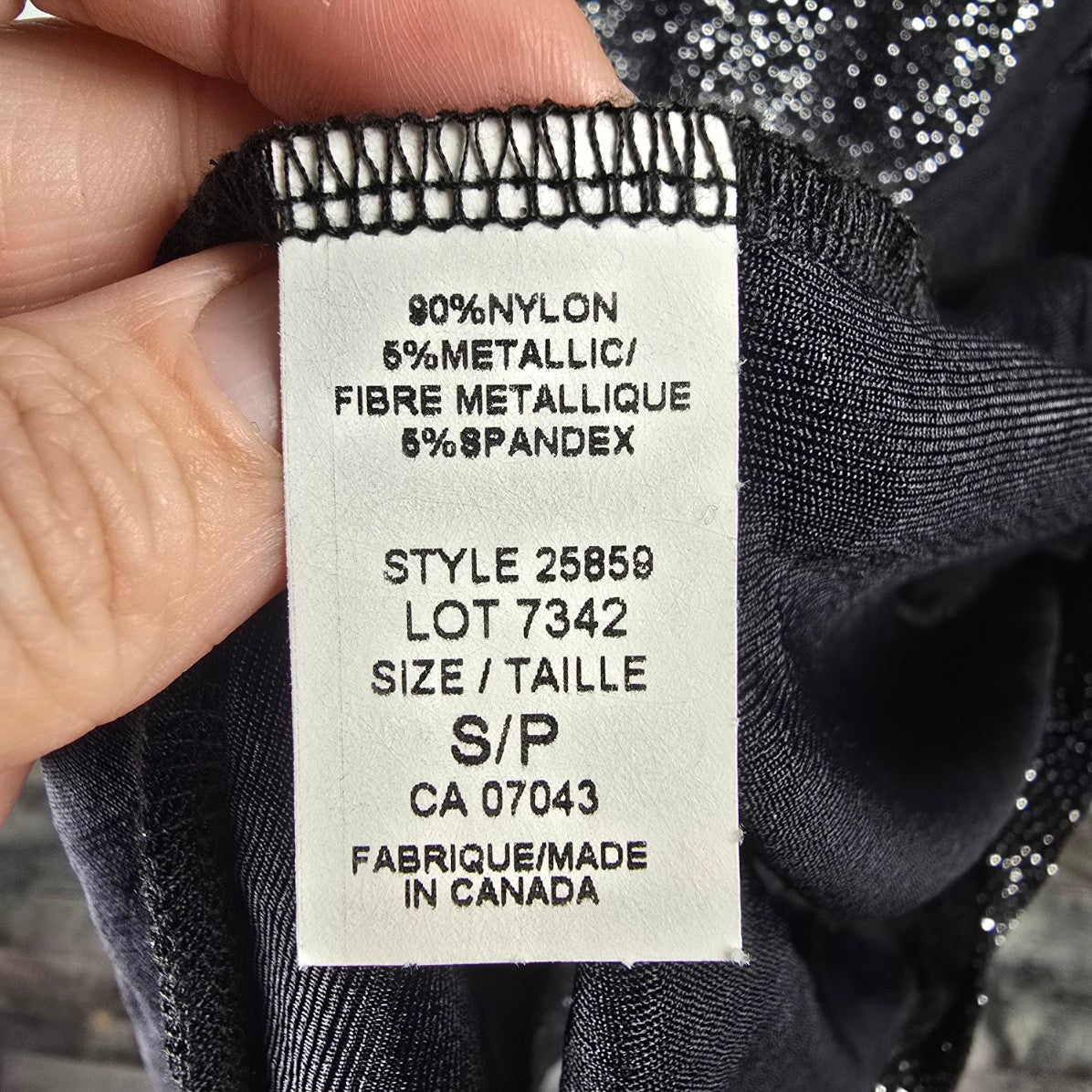 Mandee Black Sparkle Wrap Dress Size S