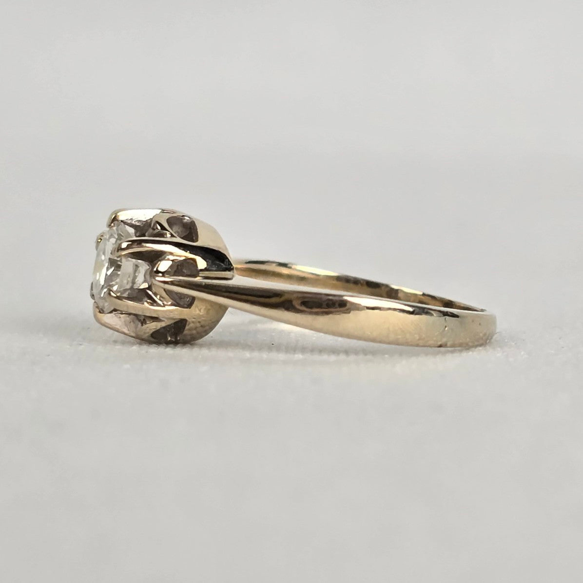 18k White Gold Diamond Ring Size 5.5