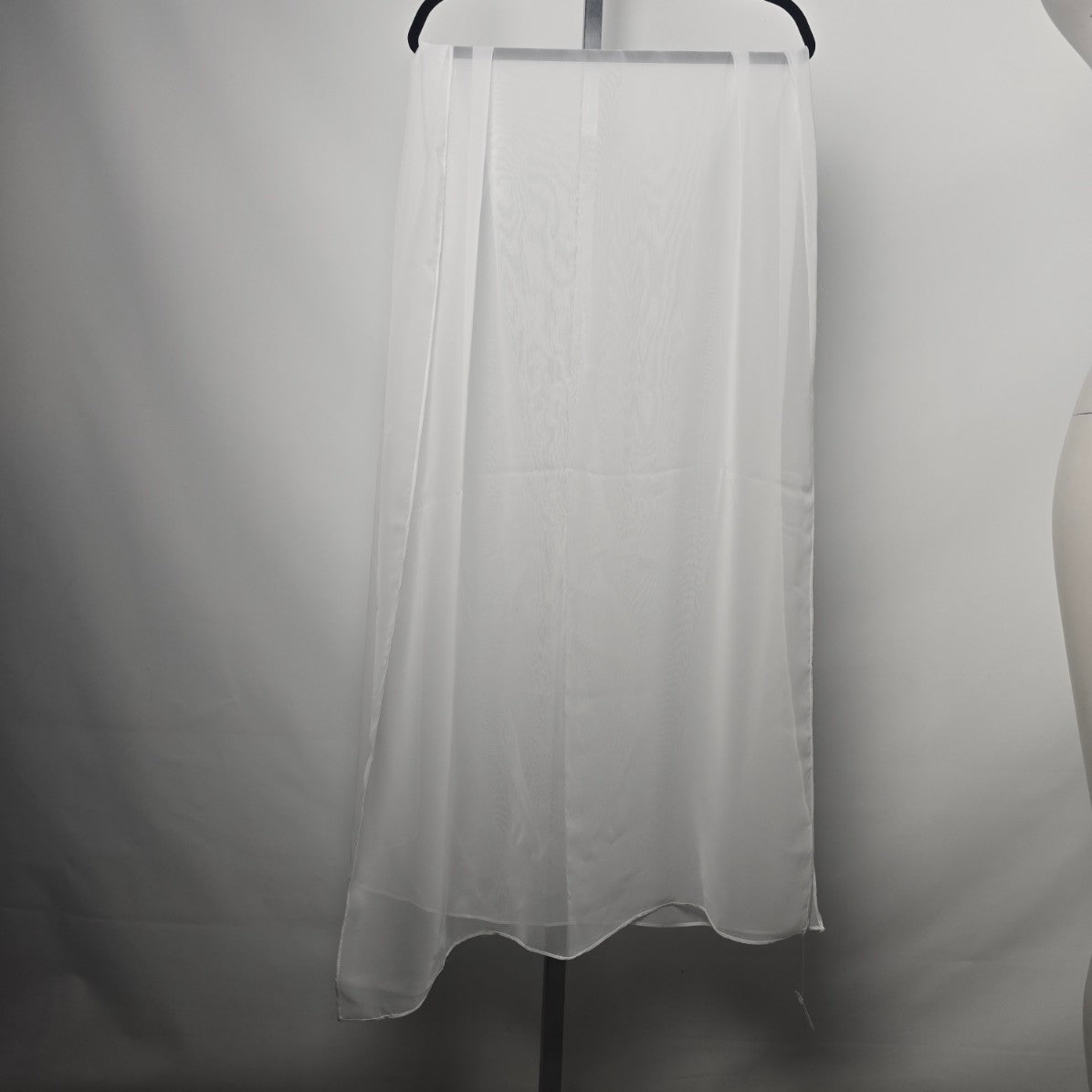 White Sheer Shawl Scarf