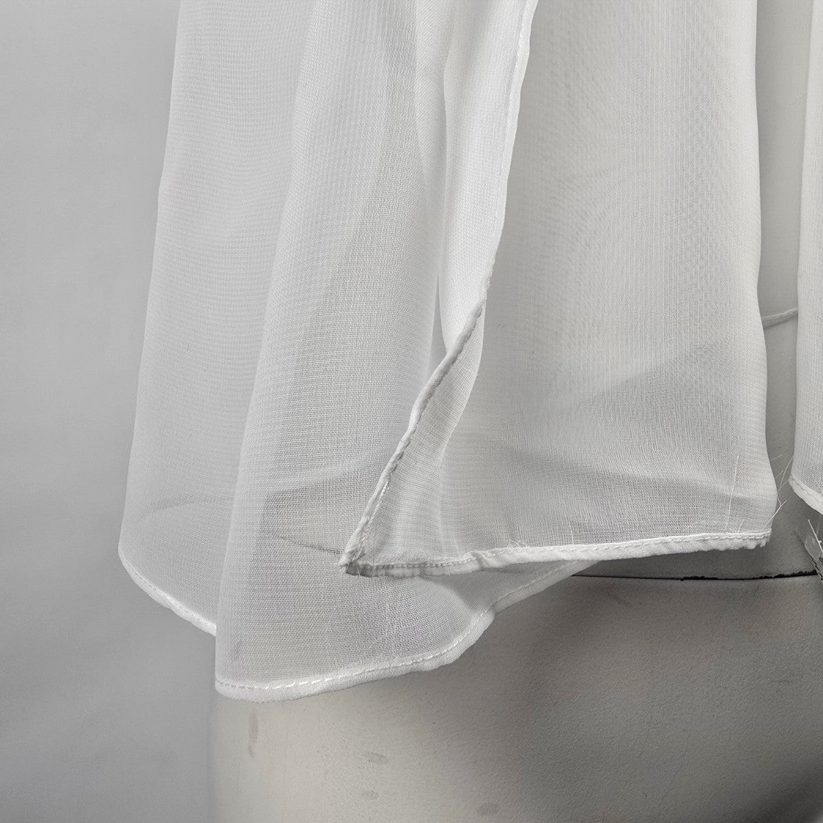 White Sheer Shawl Scarf