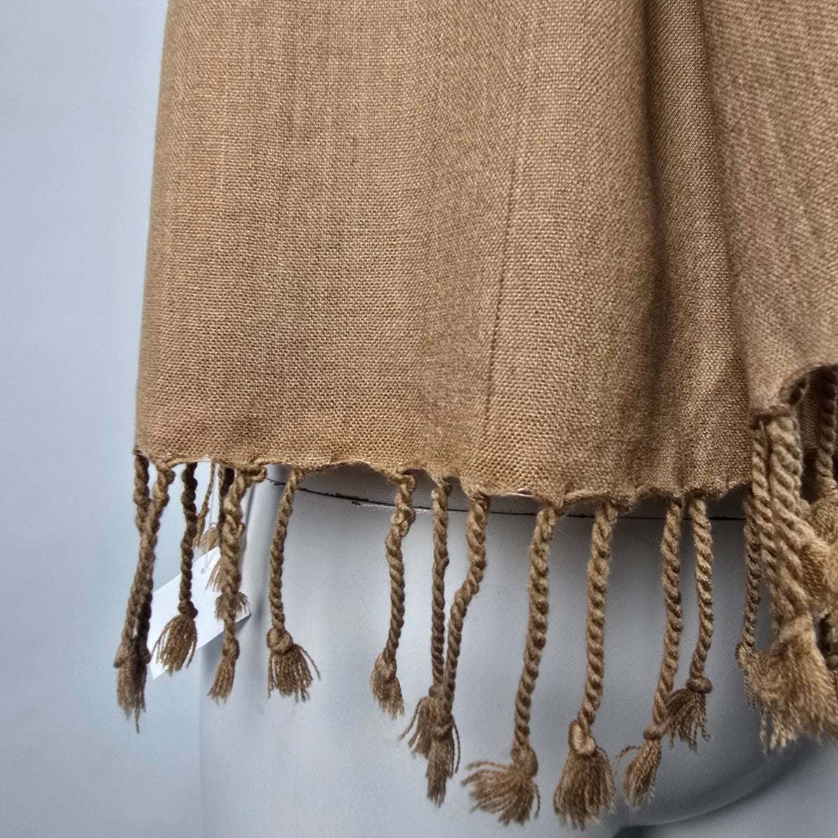 Pashmina Brown & Orange Embroidered Scarf Shawl