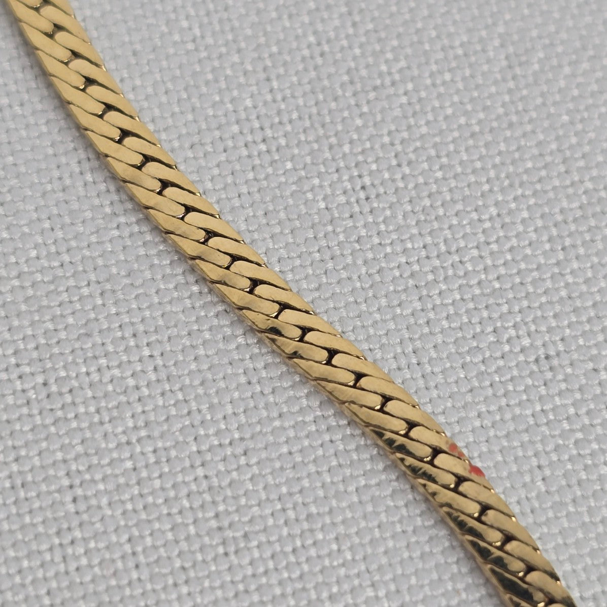 Vintage Vendome Red Enamel Crystal Detail Collar Necklace