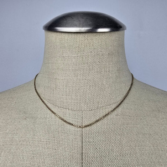 10k Yellow Gold Box Chain Necklace