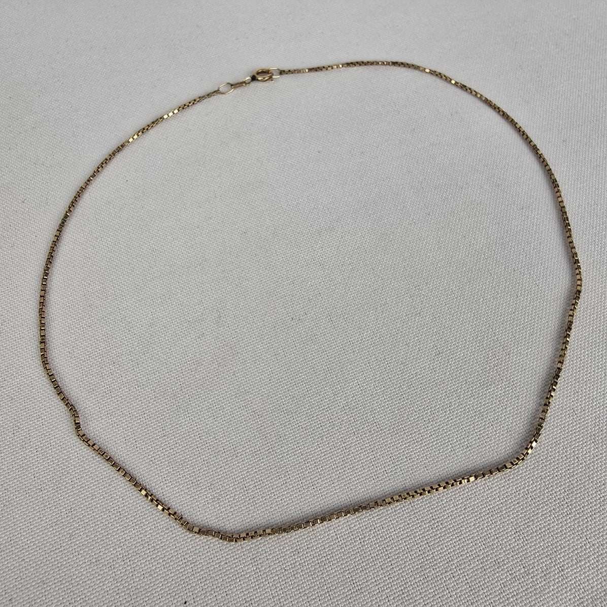 10k Yellow Gold Box Chain Necklace