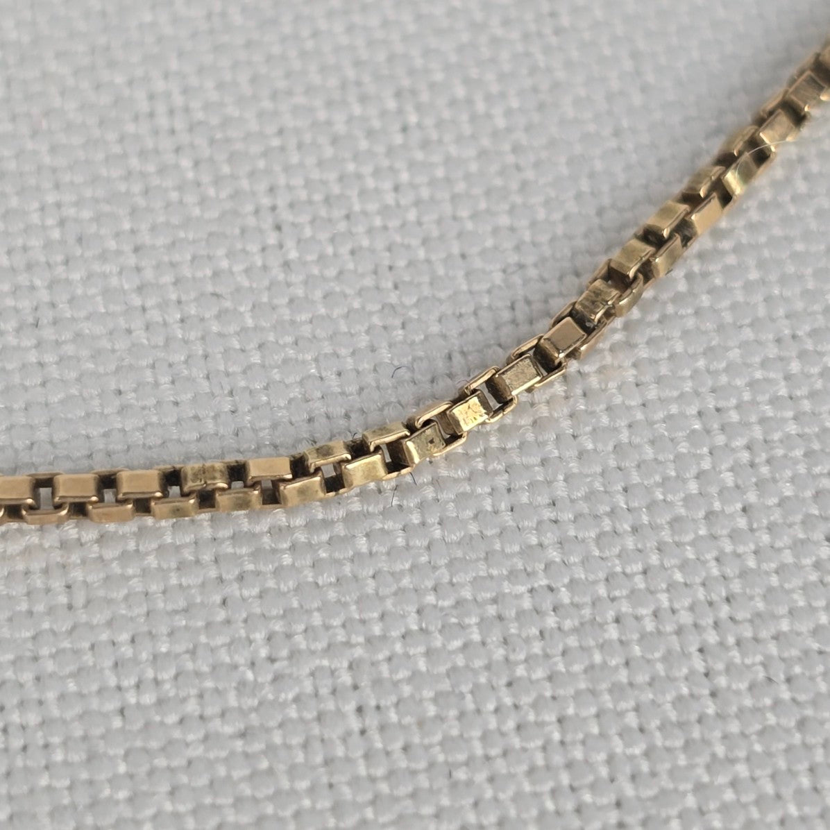 10k Yellow Gold Box Chain Necklace