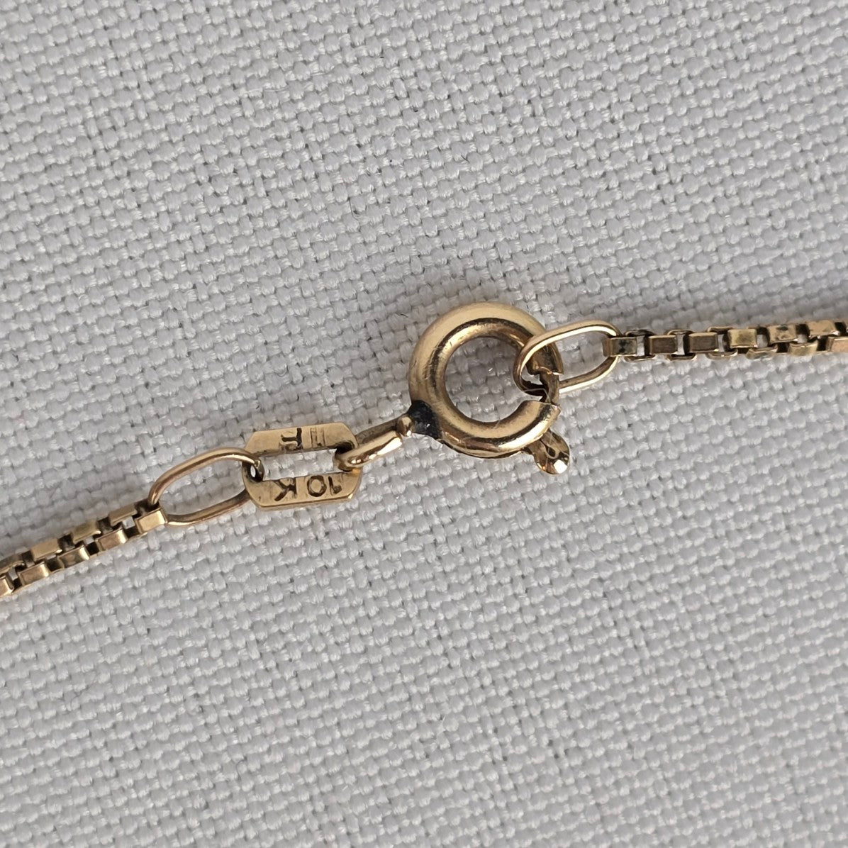 10k Yellow Gold Box Chain Necklace