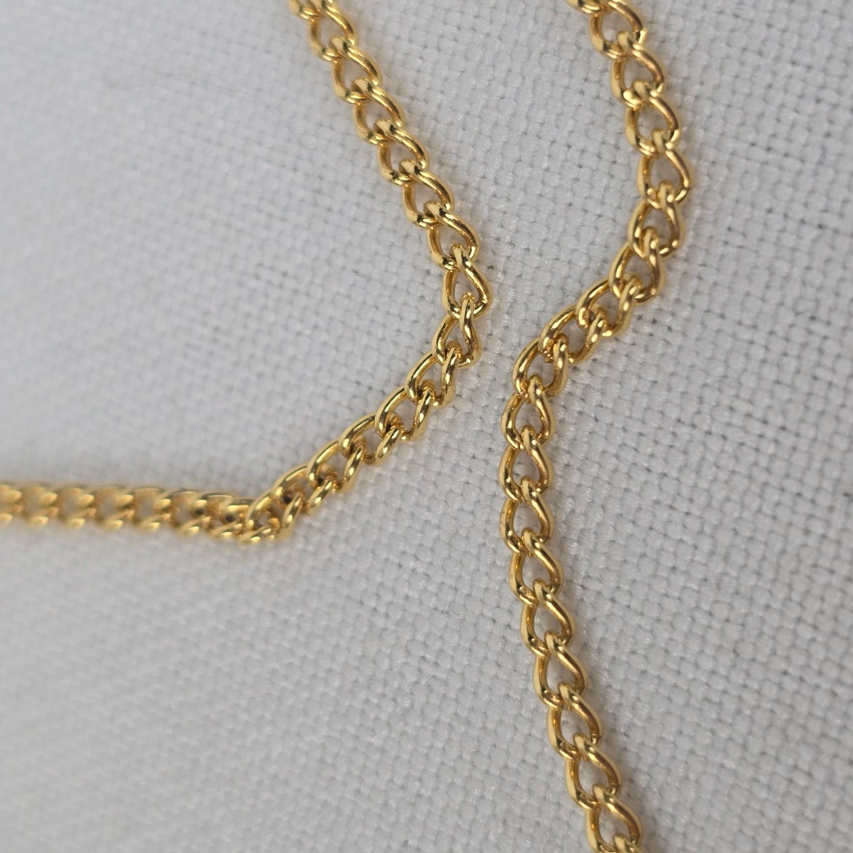 Vintage Gold Tone Black Beaded Y Necklace & Earring Set