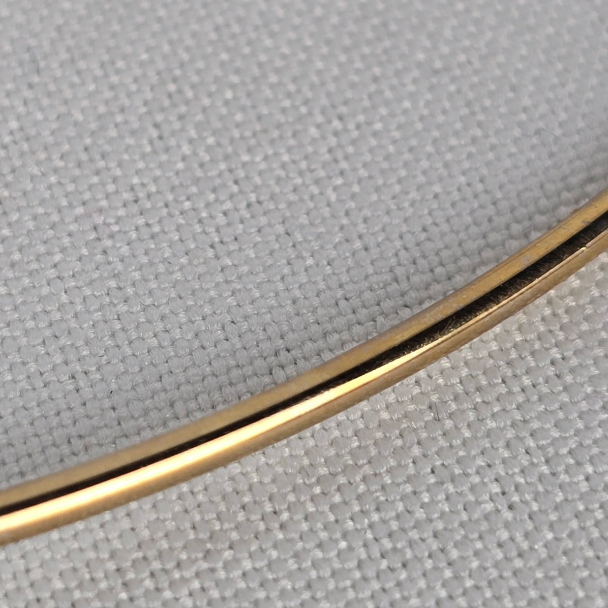 Vintage Gold Tone Round Layered Geometric Statement Choker Necklace