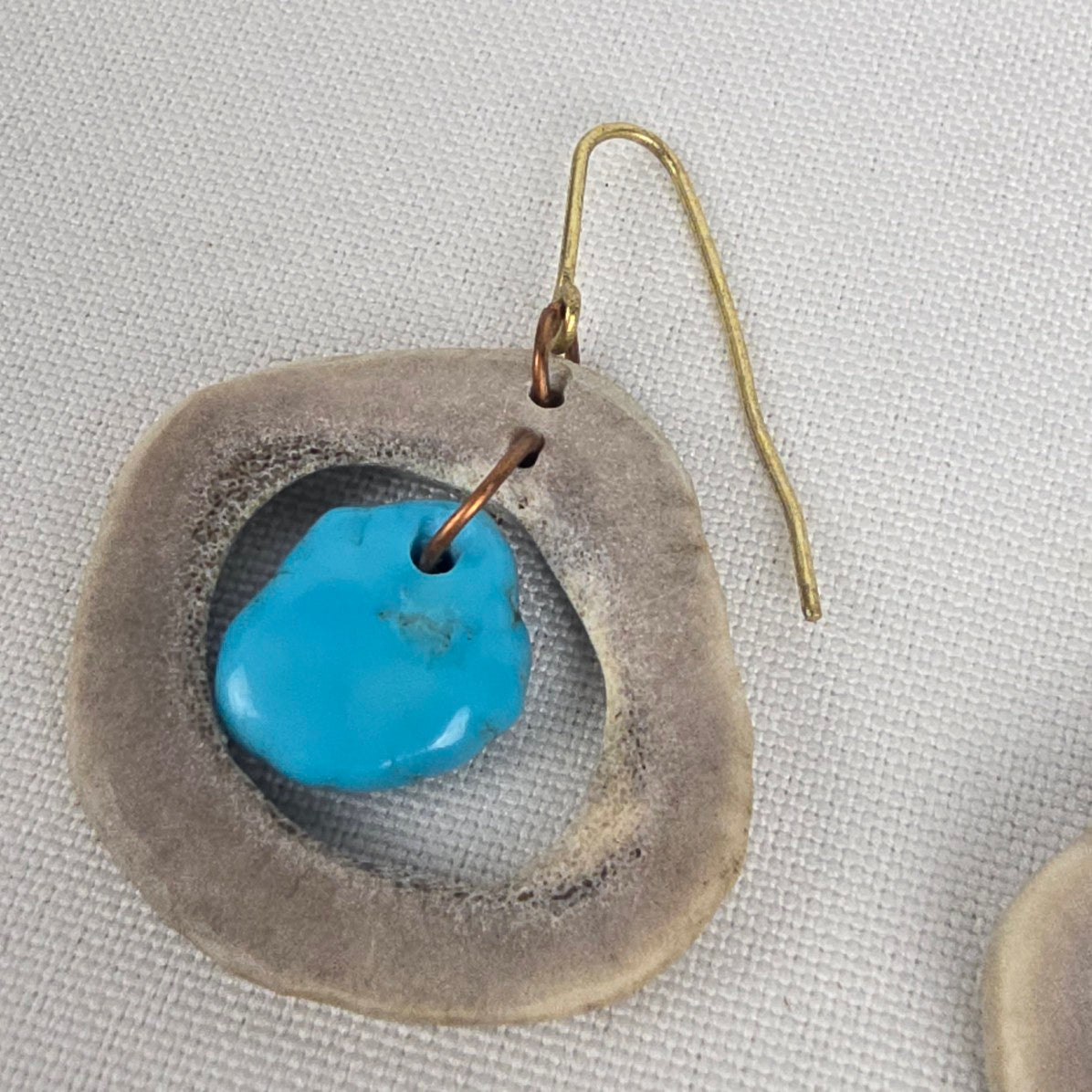 Faux Turquoises Drop Earrings
