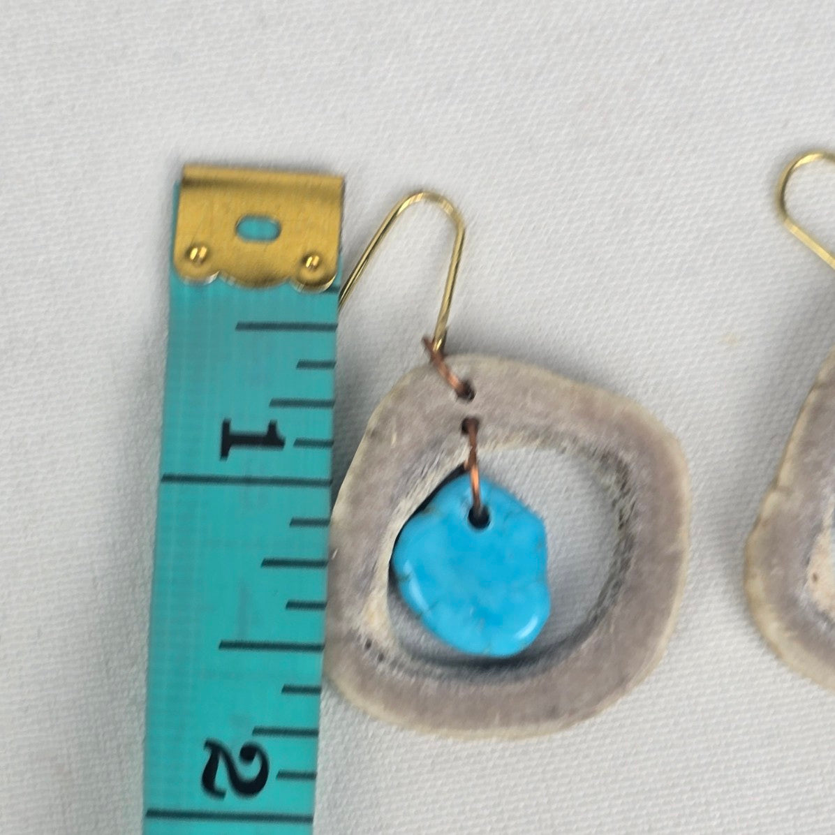 Faux Turquoises Drop Earrings