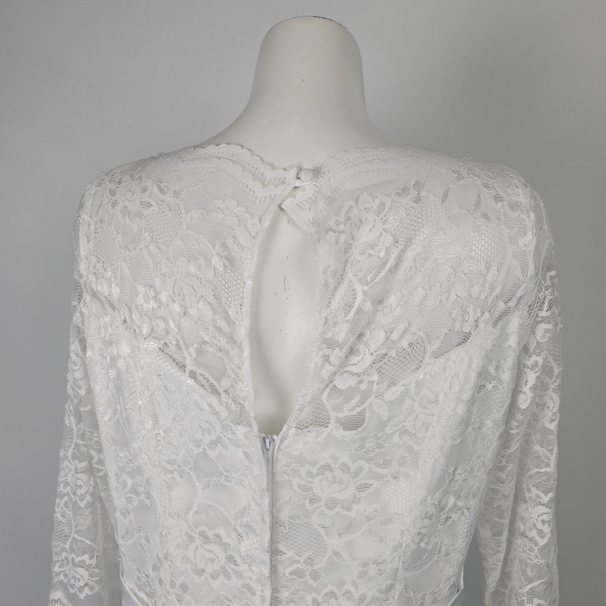 Bettie Page Heart Of Haute White Lace Fit & Flare Dress Size L