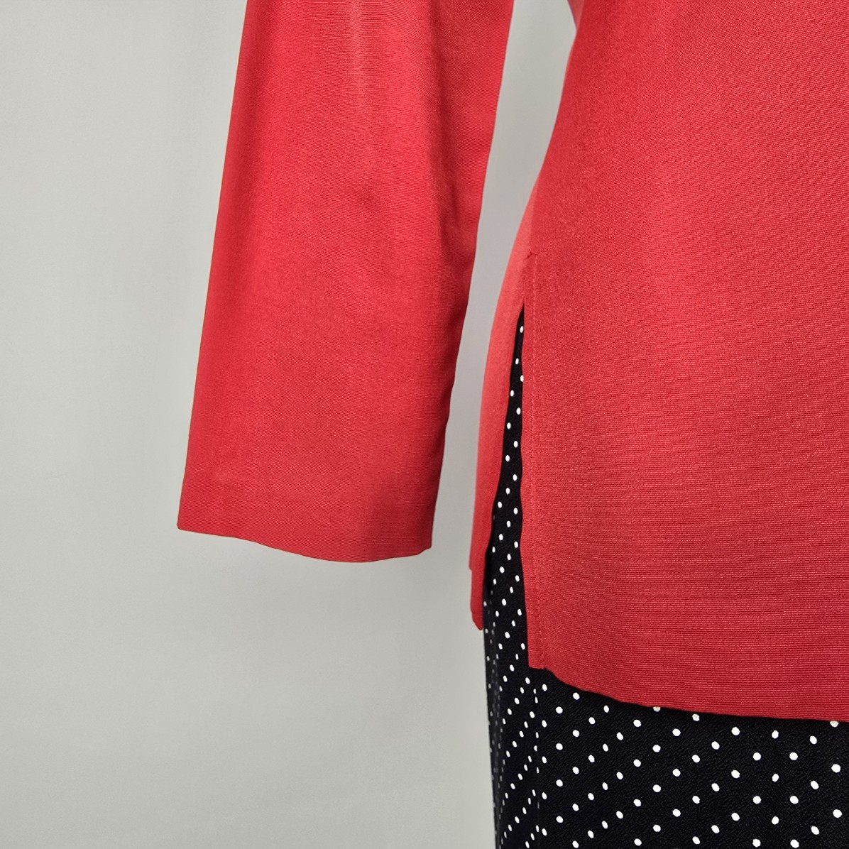 Vintage Savannah Red & Black Polka Dot Blazer & Pant Suit Size 5