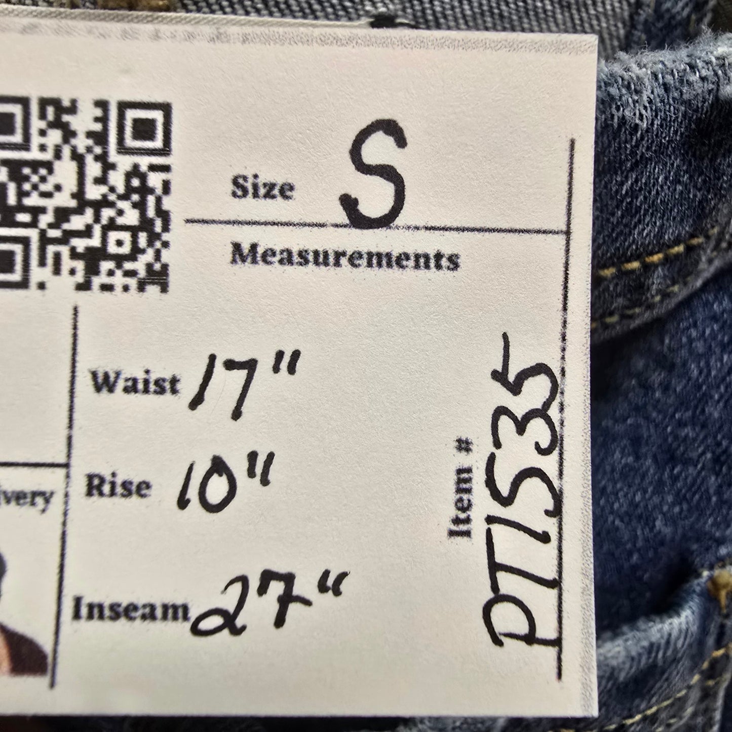 Articles Of Society Distressed Denim Overalls Size S