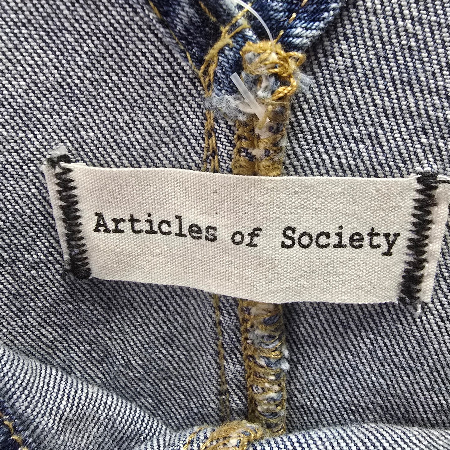 Articles Of Society Distressed Denim Overalls Size S