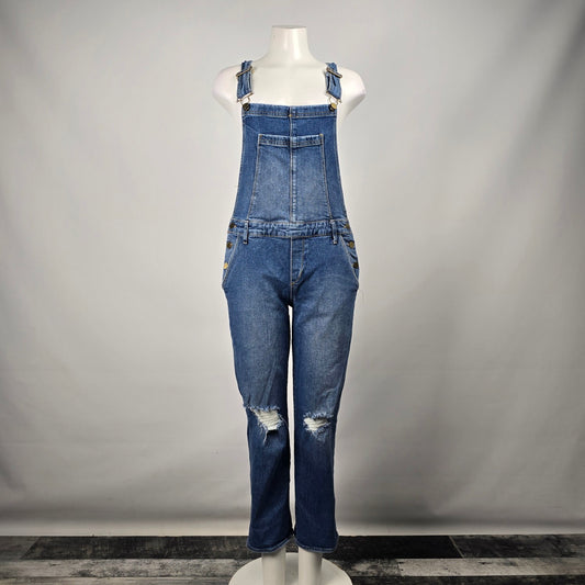 Articles Of Society Distressed Denim Overalls Size S
