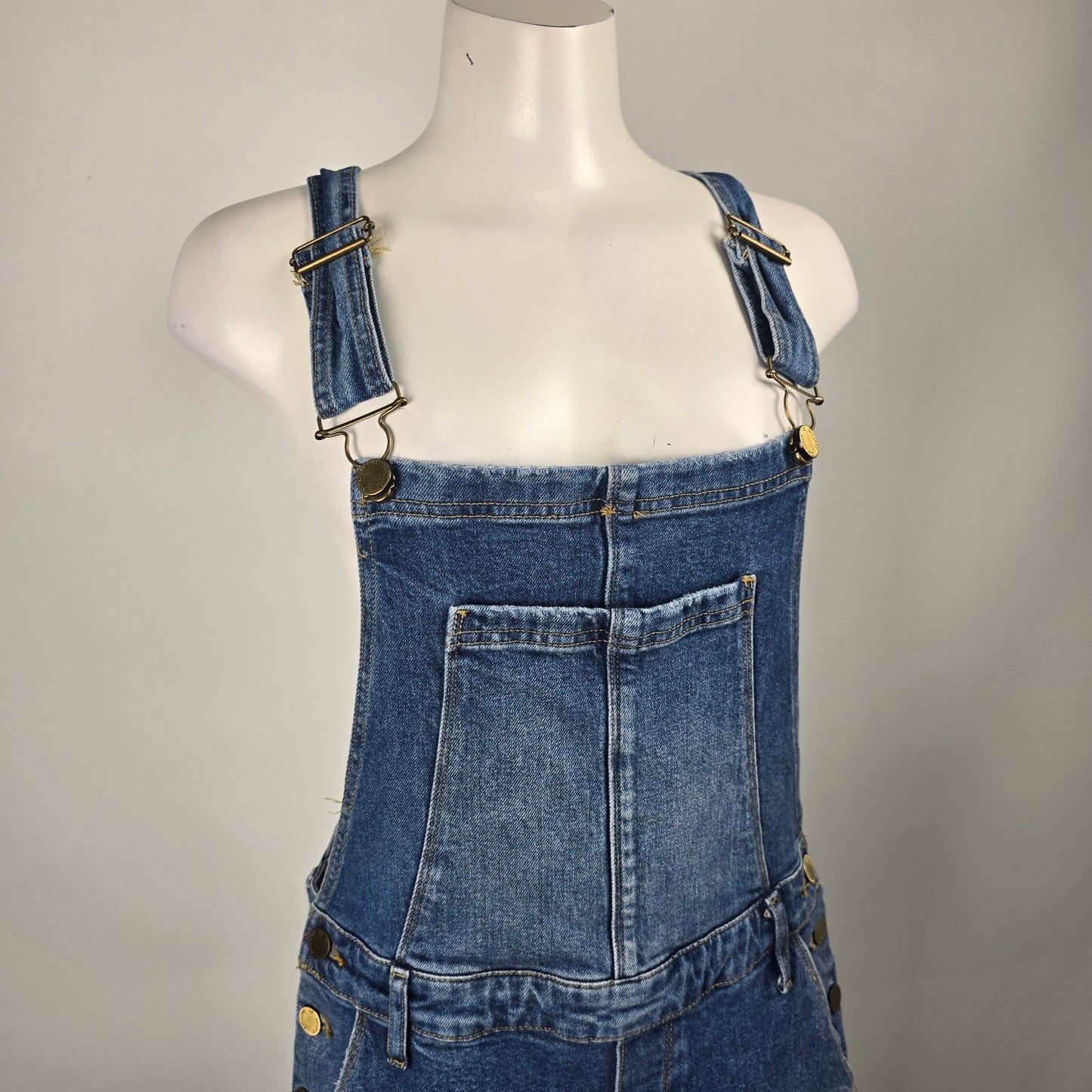 Articles Of Society Distressed Denim Overalls Size S