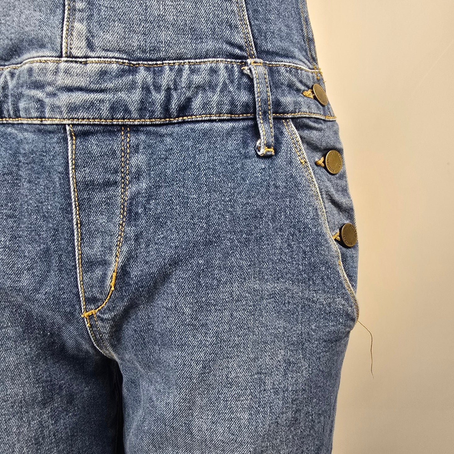 Articles Of Society Distressed Denim Overalls Size S