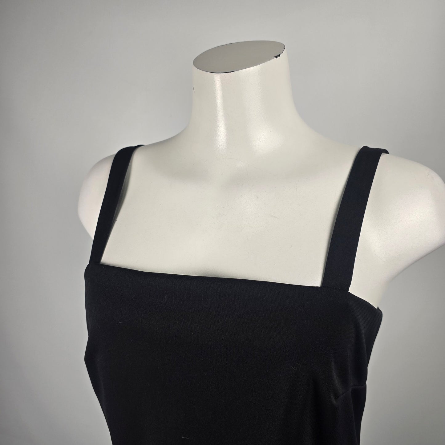 Vintage Dawn Joy Fashions Black Sleeveless Jumpsuit Size S