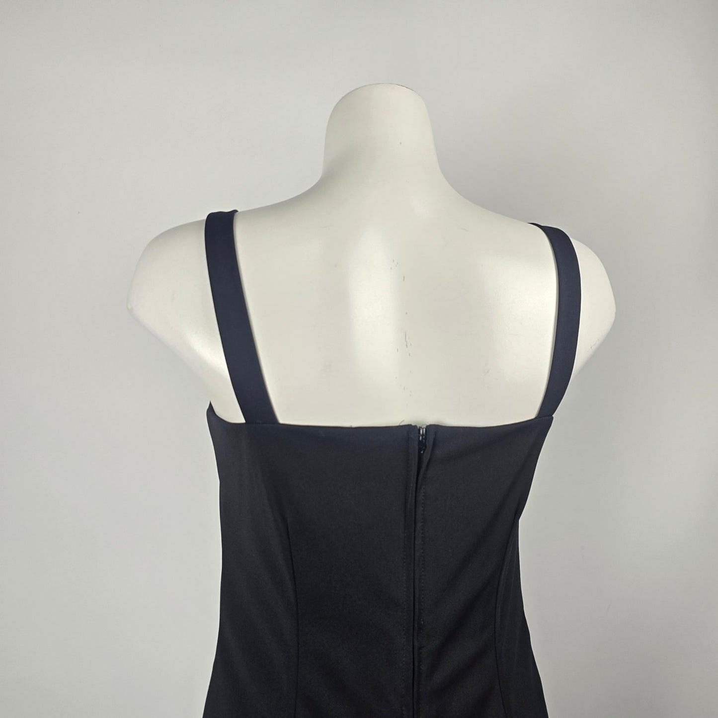 Vintage Dawn Joy Fashions Black Sleeveless Jumpsuit Size S