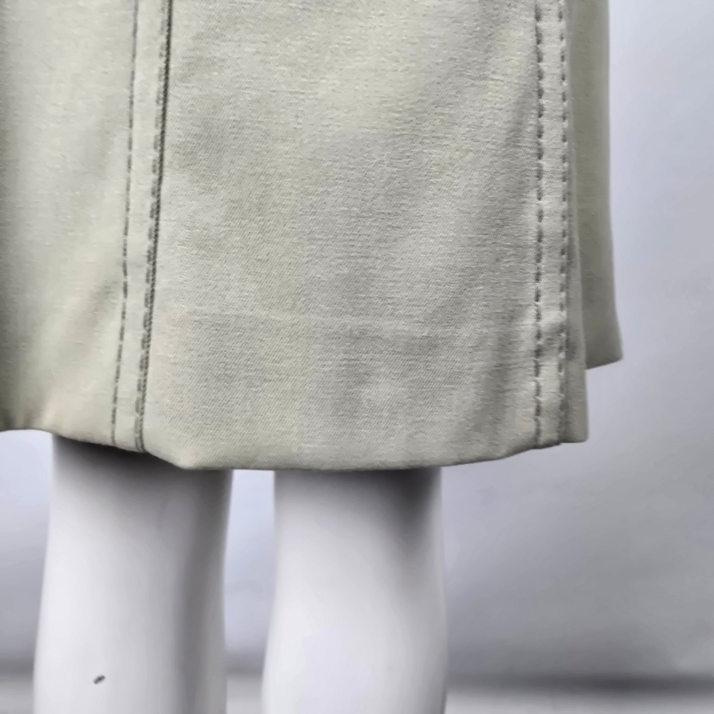 Vintage High Class Wool Green Double Breasted Militaries Equipment Trench Coat Size M