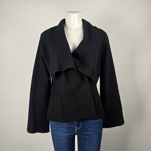 Nine West Black Wool Cardigan Size L