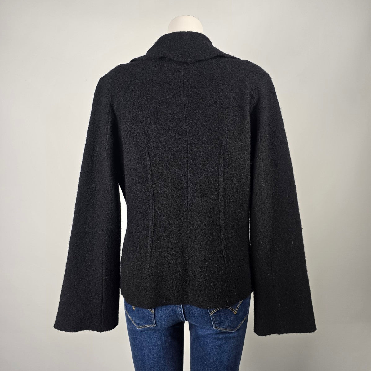 Nine West Black Wool Cardigan Size L