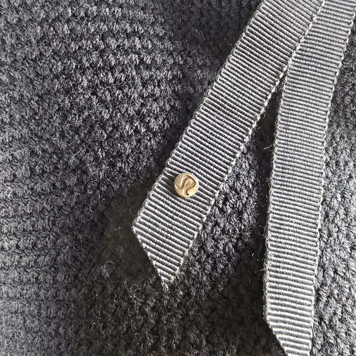Lululemon Black Knit On The Go Poncho