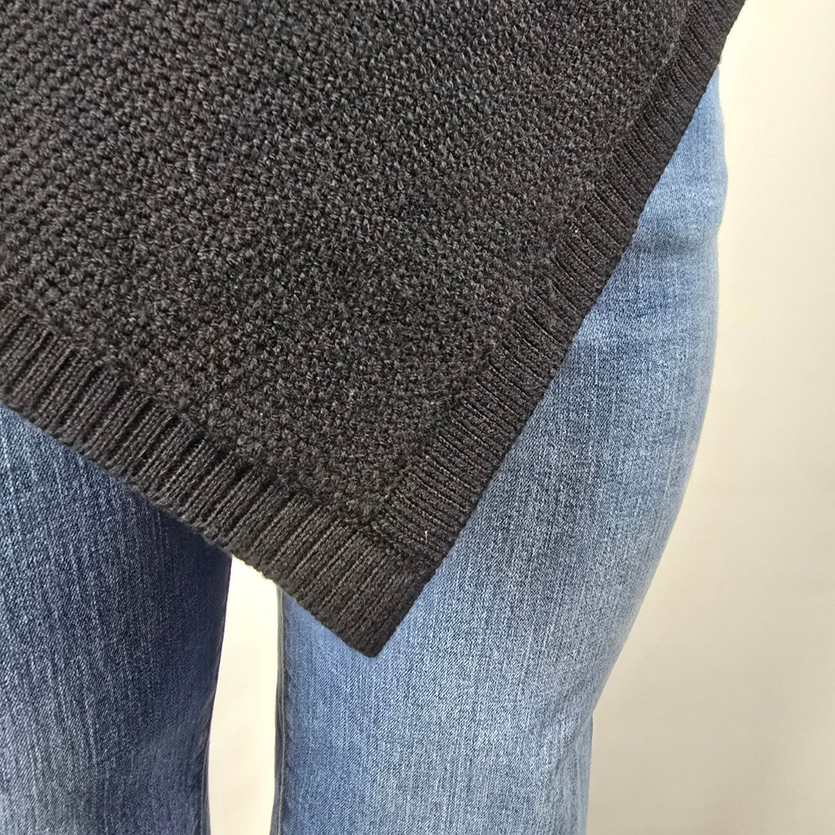 Lululemon Black Knit On The Go Poncho