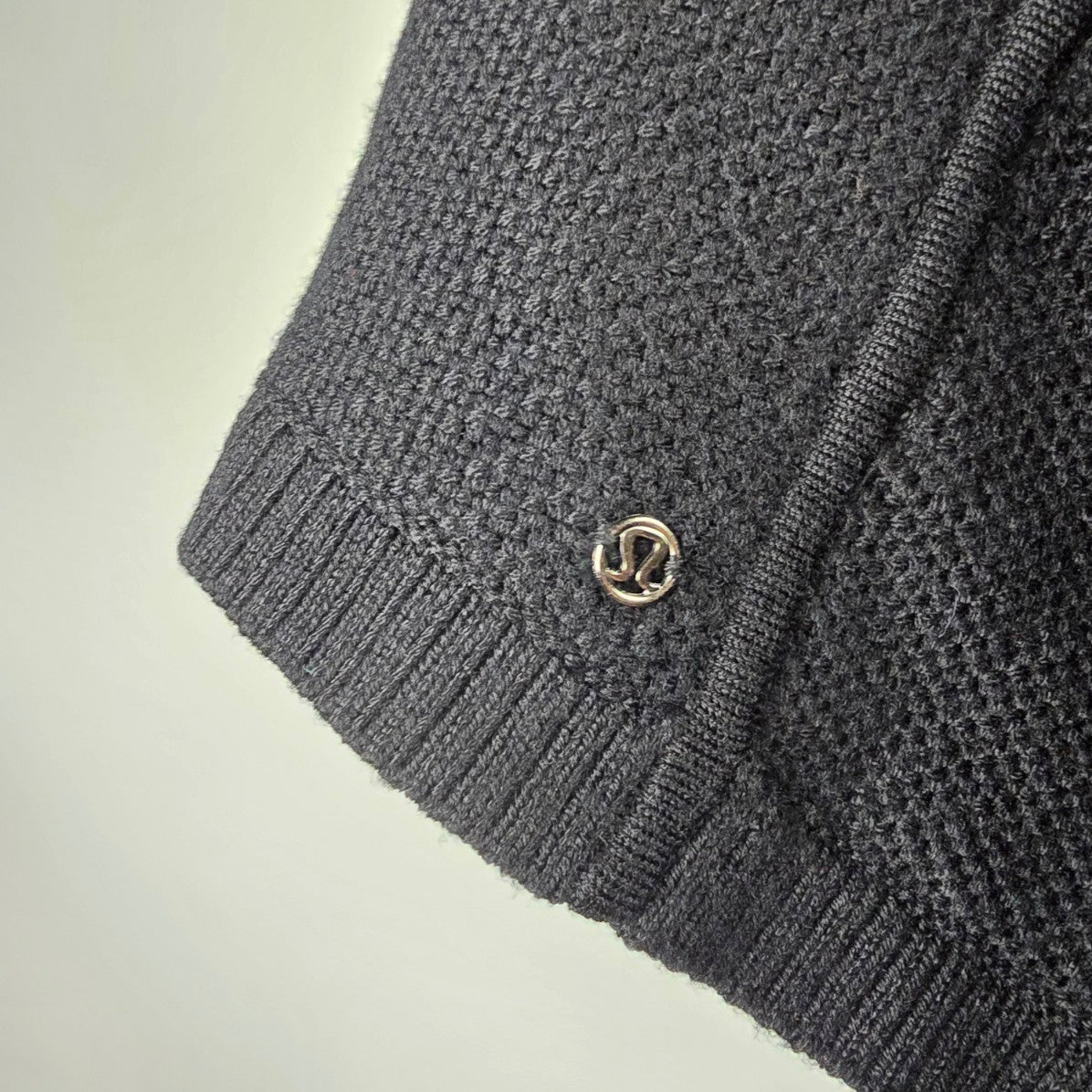 Lululemon Black Knit On The Go Poncho