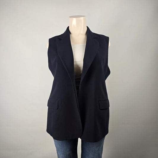 Louben Navy Blue Suit Vest Size 20w