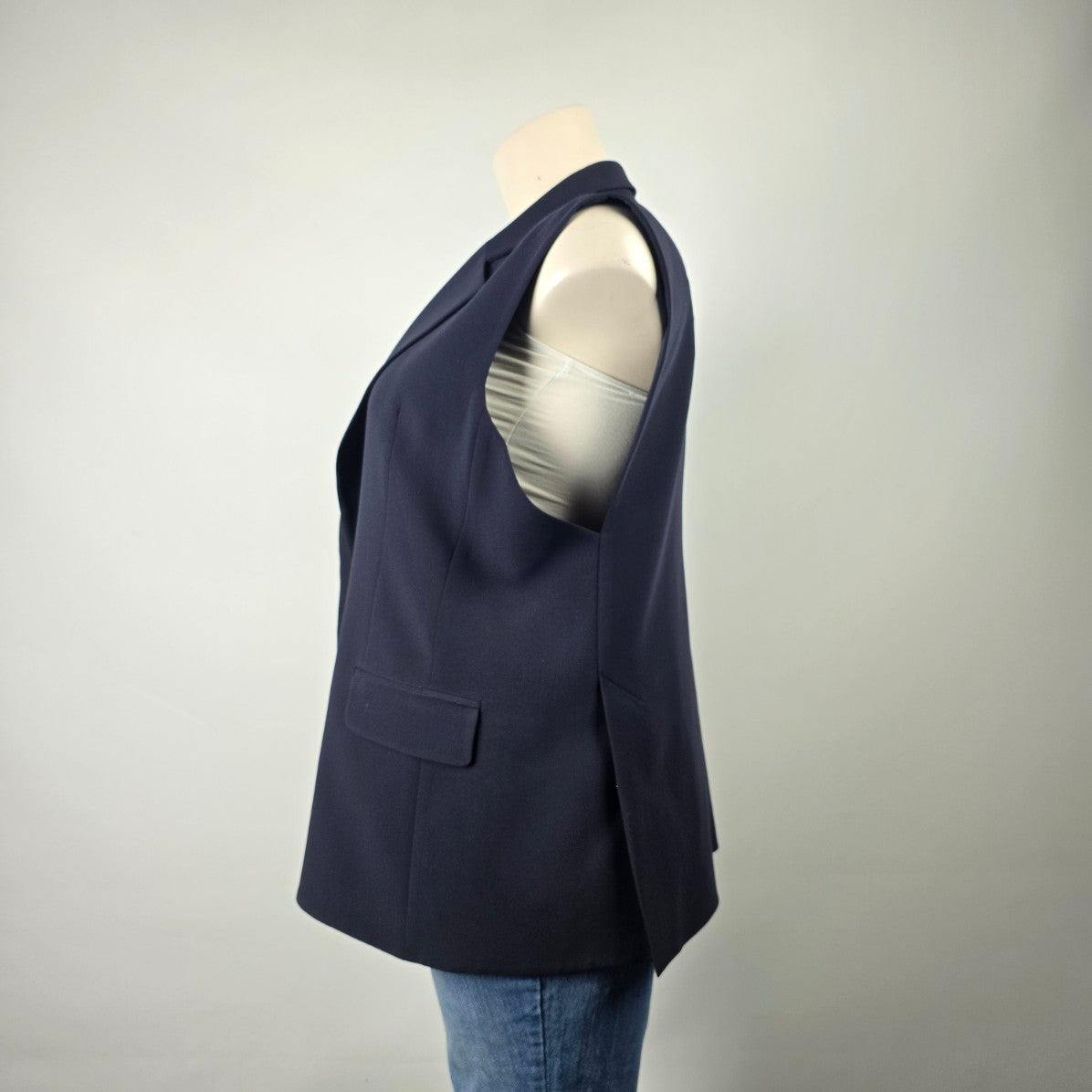 Louben Navy Blue Suit Vest Size 20w