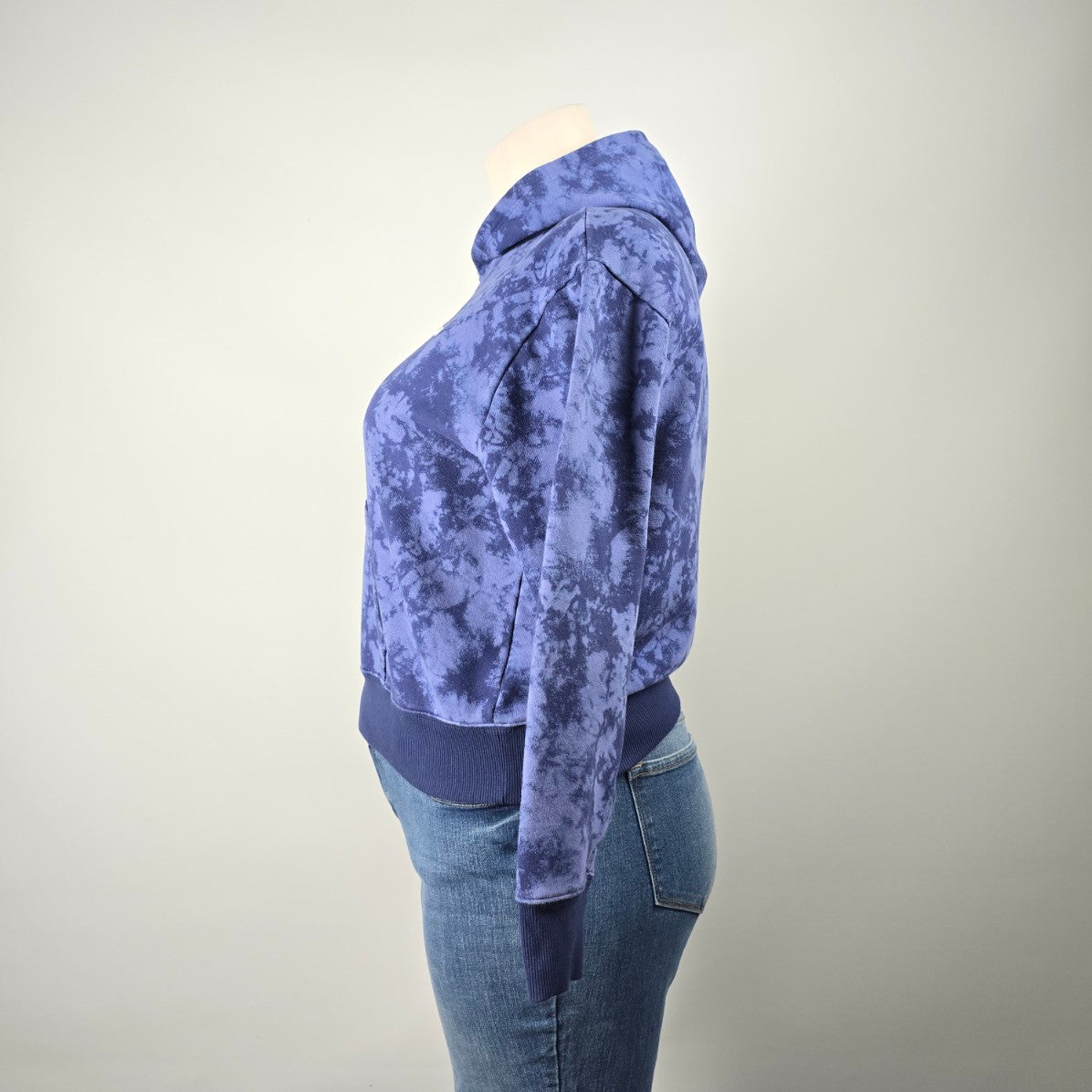 Champion Blue Cotton Tie Dye Hoodie Size XL