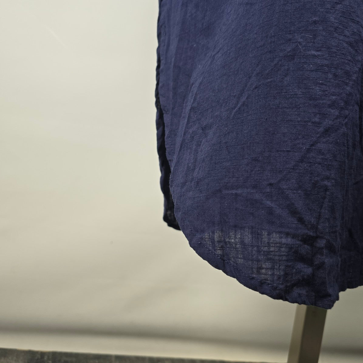 Zanzea Collection Navy Blue Cotton Shirt Midi Dress Size XXL