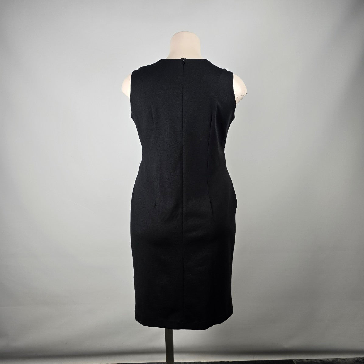 Lennie for Nina Leonard Blue & Black Sheath Dress Size 2XL