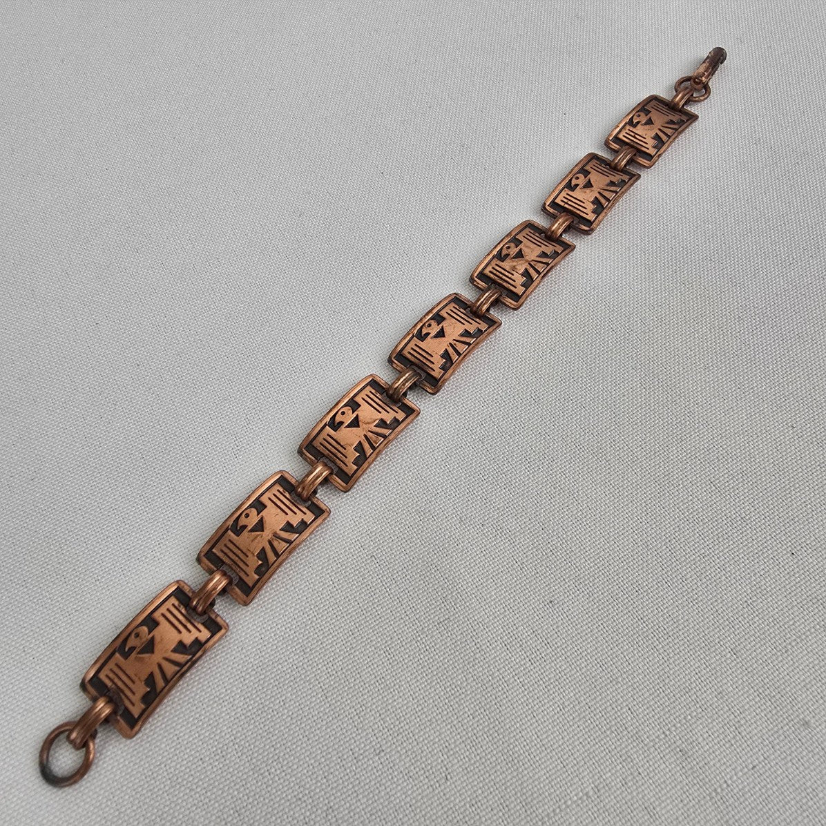 Vintage Copper Native American Thunderbird Bracelet