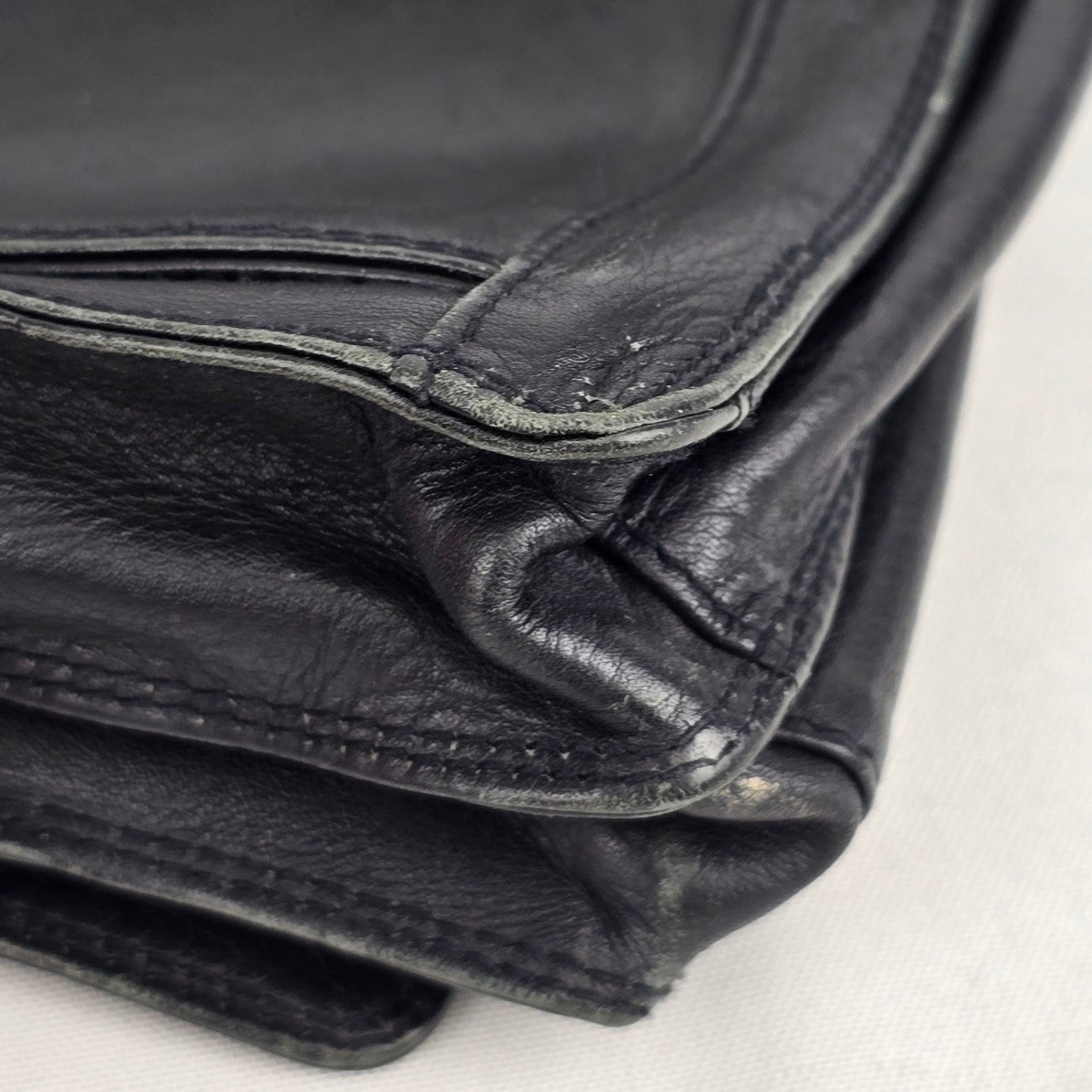 Derek Alexander Black Leather Crossbody Purse