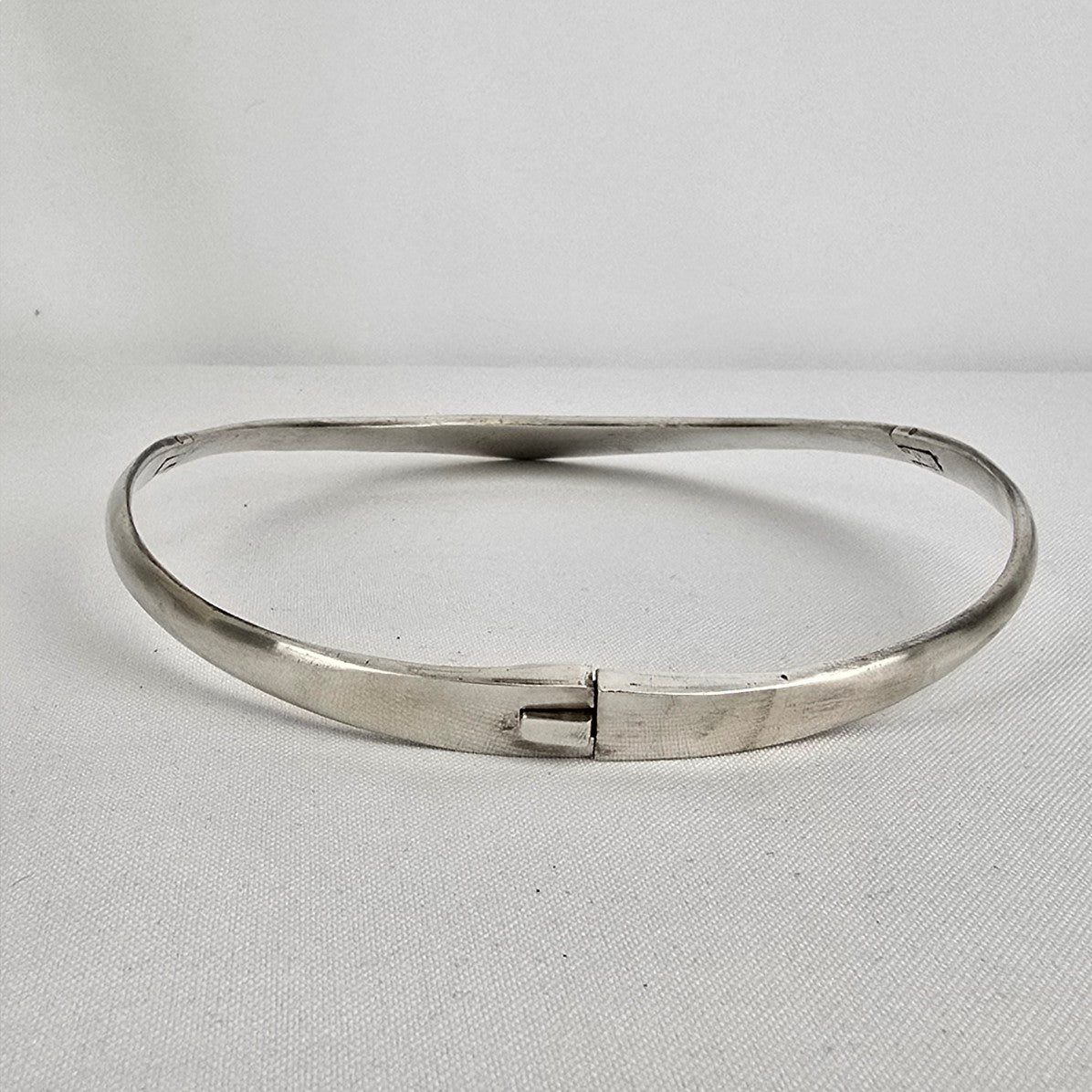 Vintage Taxco Sterling Silver 925 Turquoise Collar Heart Necklace