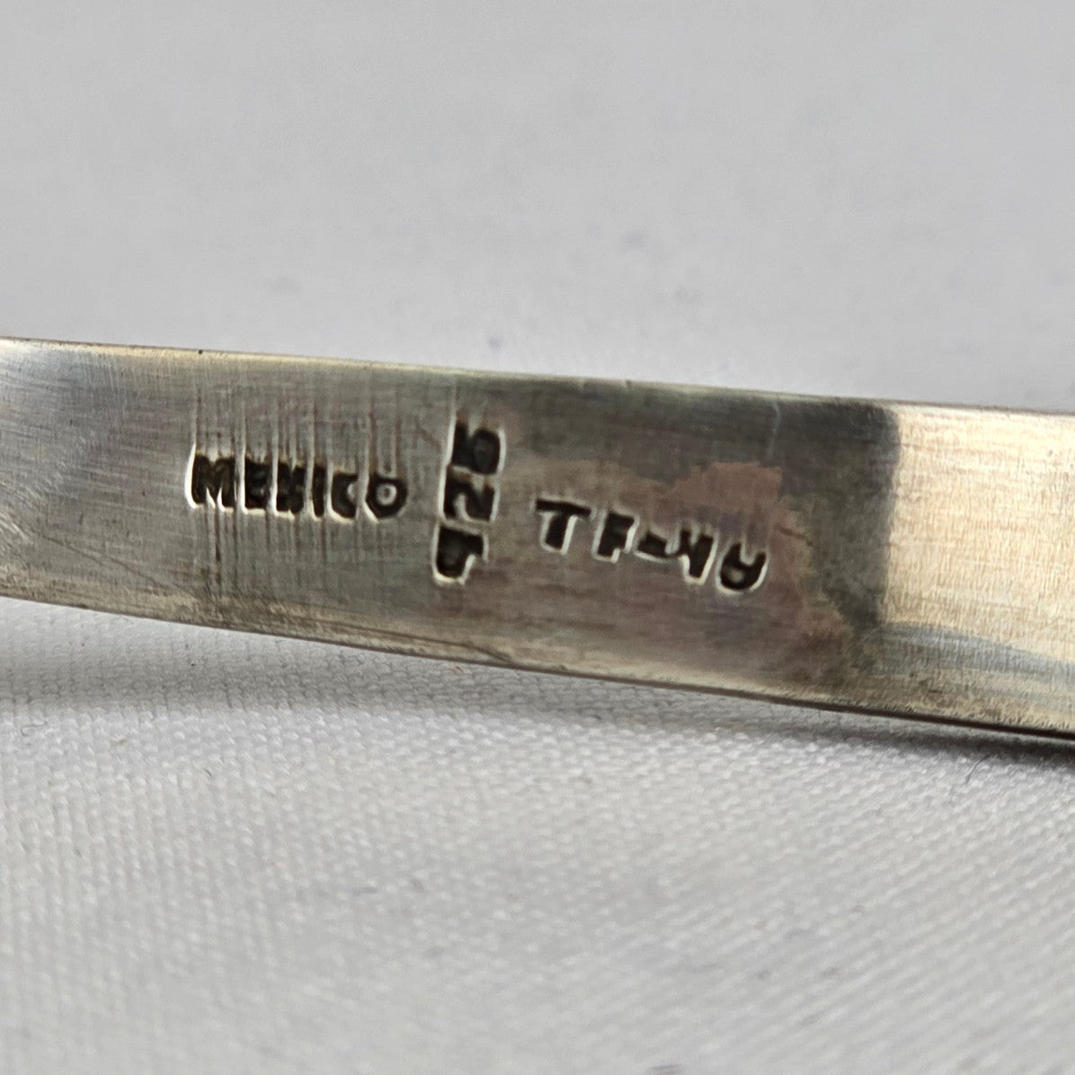 Vintage Taxco Sterling Silver 925 Turquoise Collar Heart Necklace