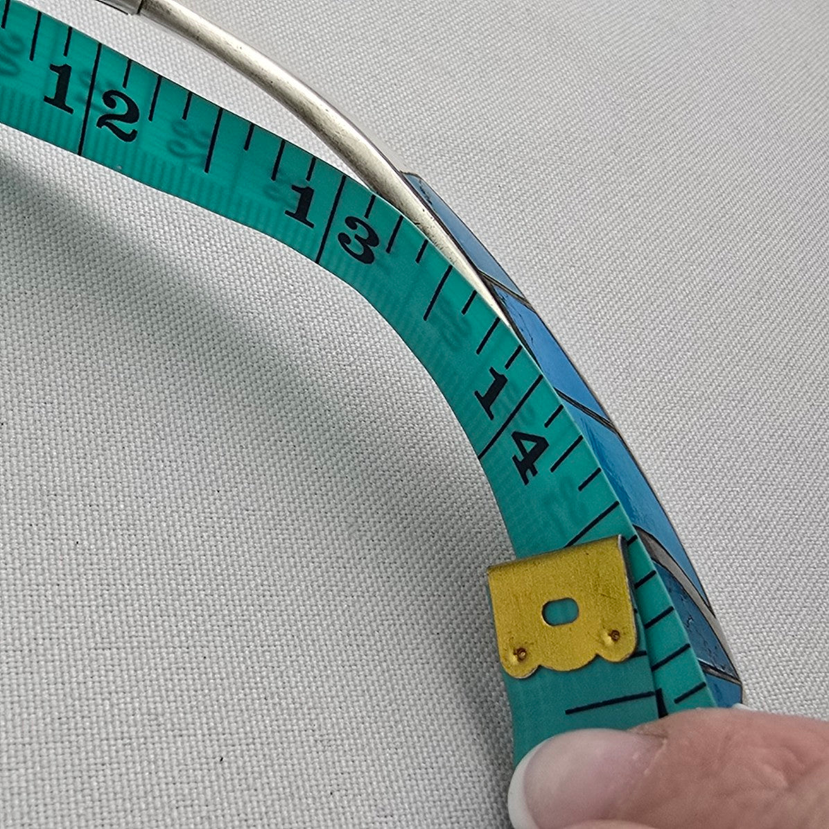 Vintage Taxco Sterling Silver 925 Turquoise Collar Heart Necklace