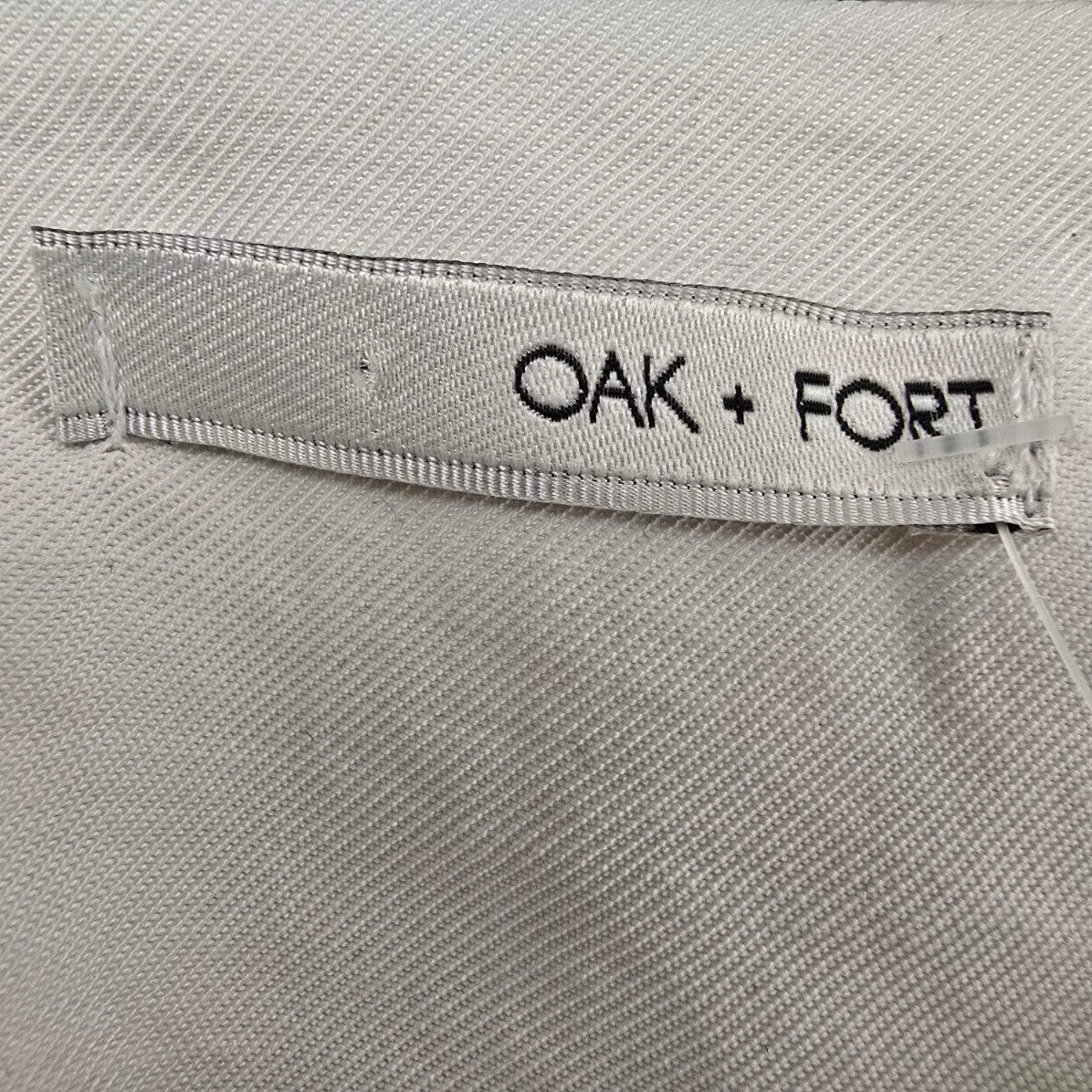 Oak + Fort White Long Sleeve Dress Size L