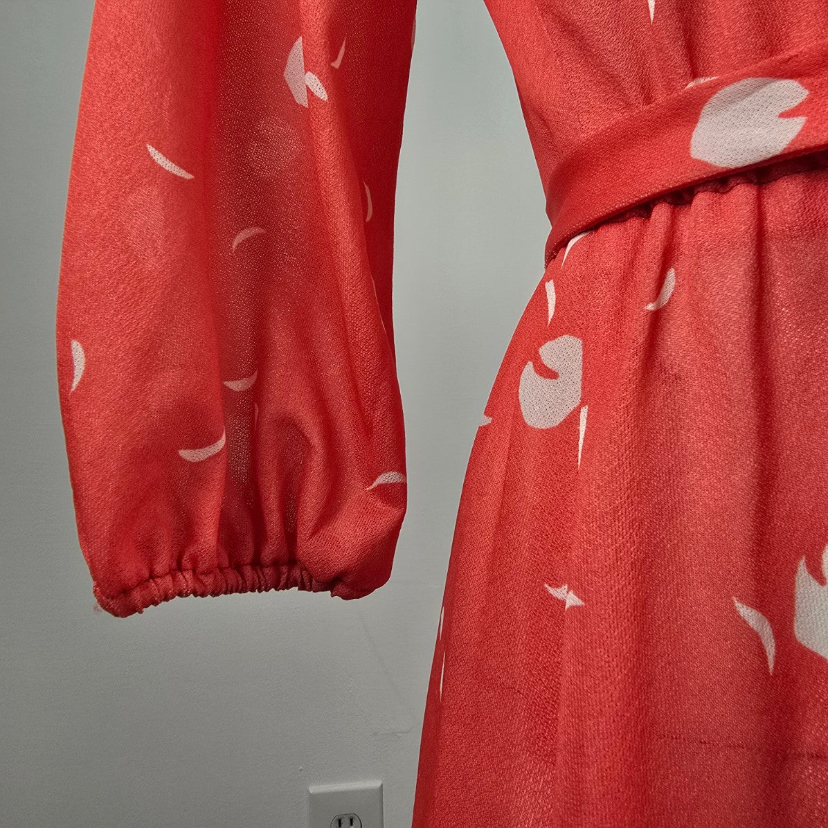Vintage Leslie Belle Red Fit & Flare Dress Size M/L